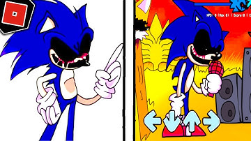 FNF ULTIMATE MODS ANIMATIONS *How to get SONIC EXE PACK ANIMATION Badge* - Roblox