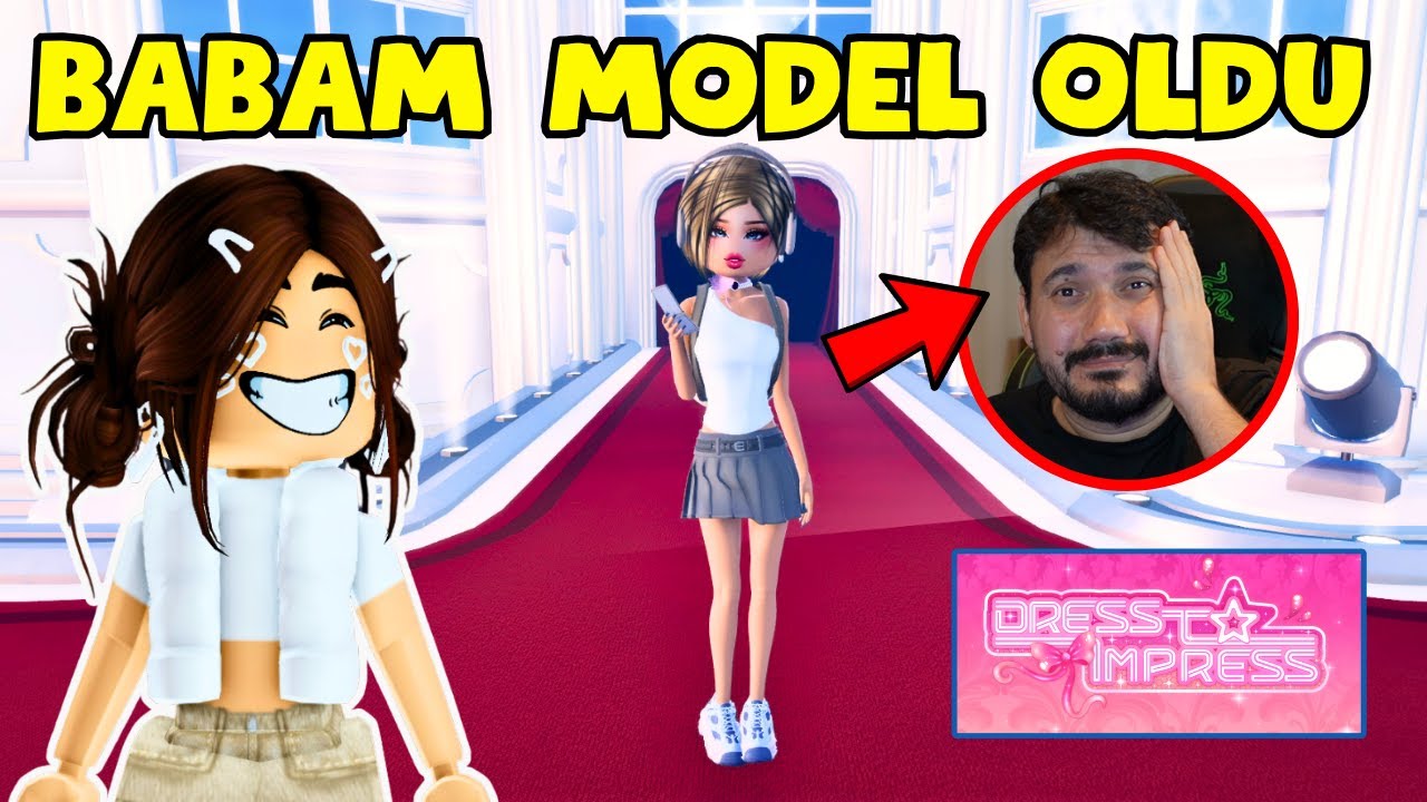 BABAM BENİM İÇİN MODEL OLDU😊AYŞEM ECE ARI💥ARIGİLLER🐝ROBLOX DRESS TO IMPRESS