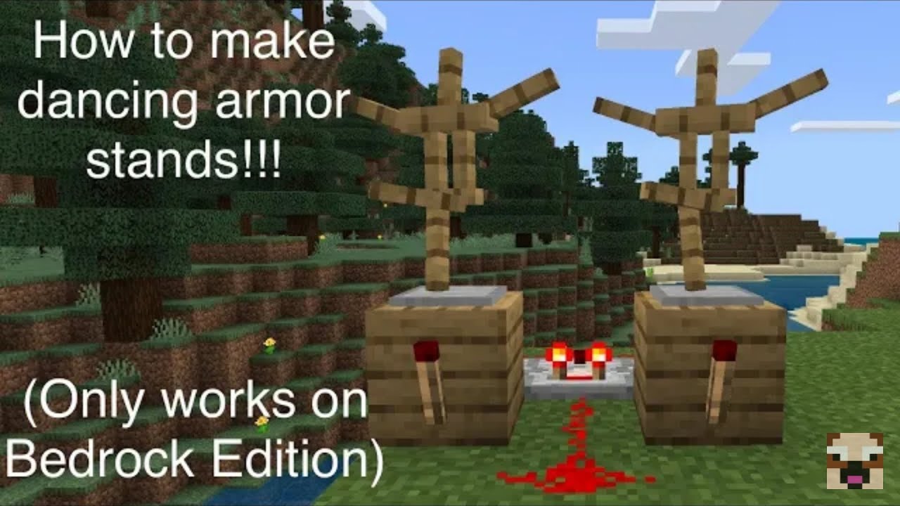How to make dancing armor stands!!!(Only works on Bedrock Edition) From