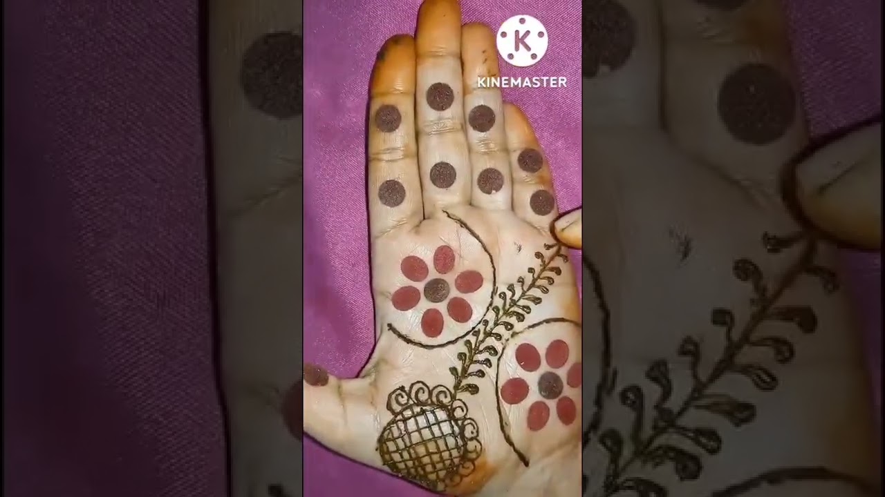Easy mehendi design || Bindi design #diwalispecial #mehndidesign # ...