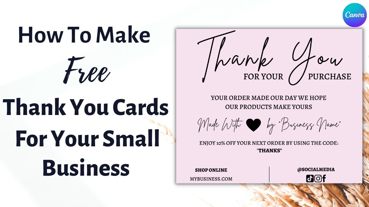 Canva Thank You Card: The Ultimate Guide - YouTube