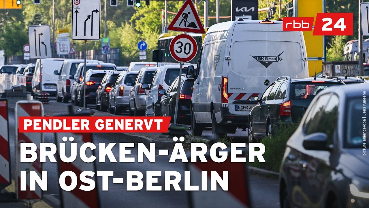 Gesperrte Brücke an der Wuhlheide sorgt für Pendlerfrust