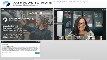 Introducing the Pathways to Work Evidence Clearinghouse