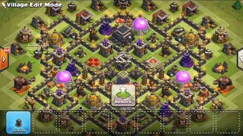 coc th 9 Farming Base _ Protecting Gold_Elixir Storages + Replays 2016