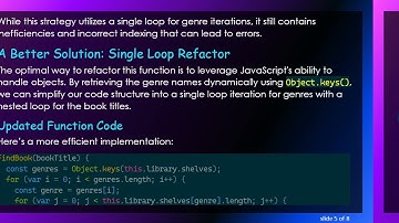 Refactoring for loops for Optimal Code Structure in JavaScript