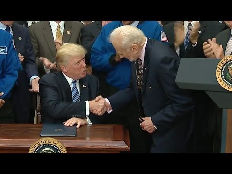 Buzz Aldrin Applauds As Trump Signs Space Council Executive Order thumbnail