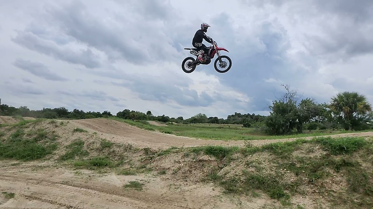 Motocross Slow Motion Brake Tap