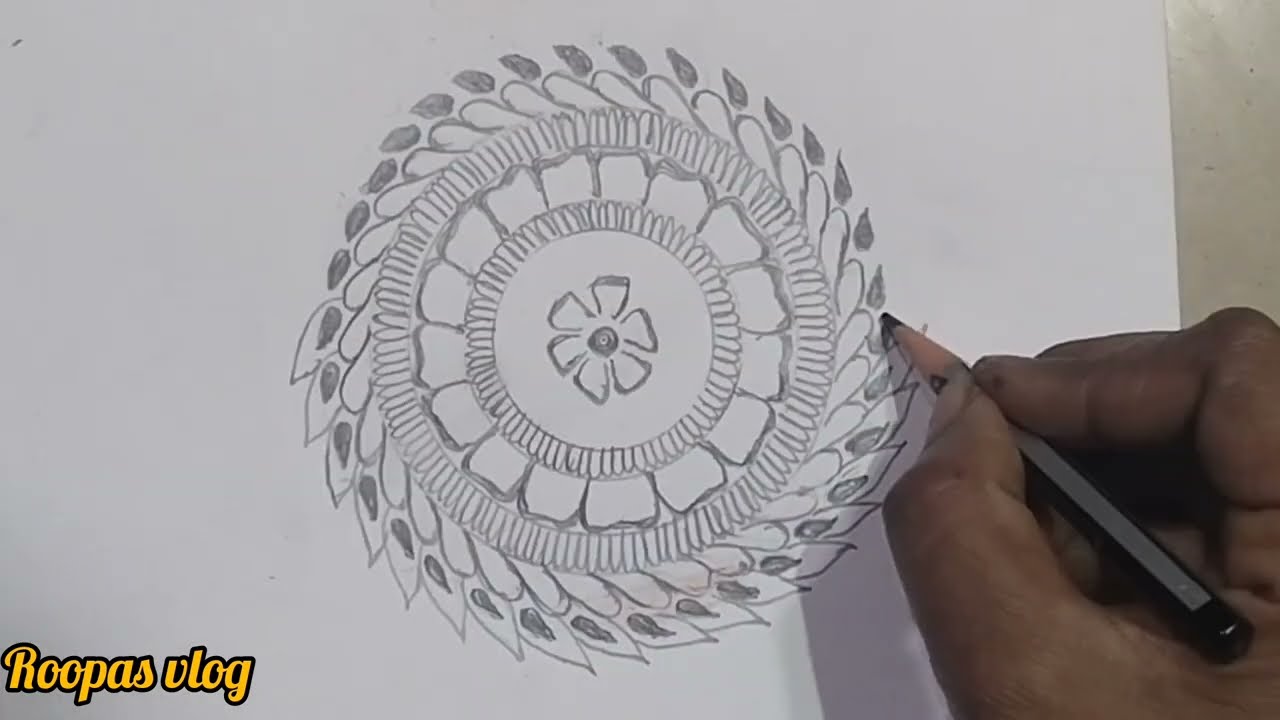 🙏Circle rangoli 