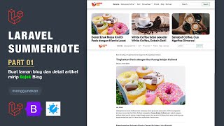 ☀️Laravel Summernote - Part 01