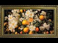 Fruity Flowers Painting 10 Hours Framed Painting TV Wallpaper Fruity Flowers Painting 10 Hours Framed Painting TV Wallpaper