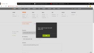 How To Fix Error: Let's Encrypt new auth status 429 VestaCP