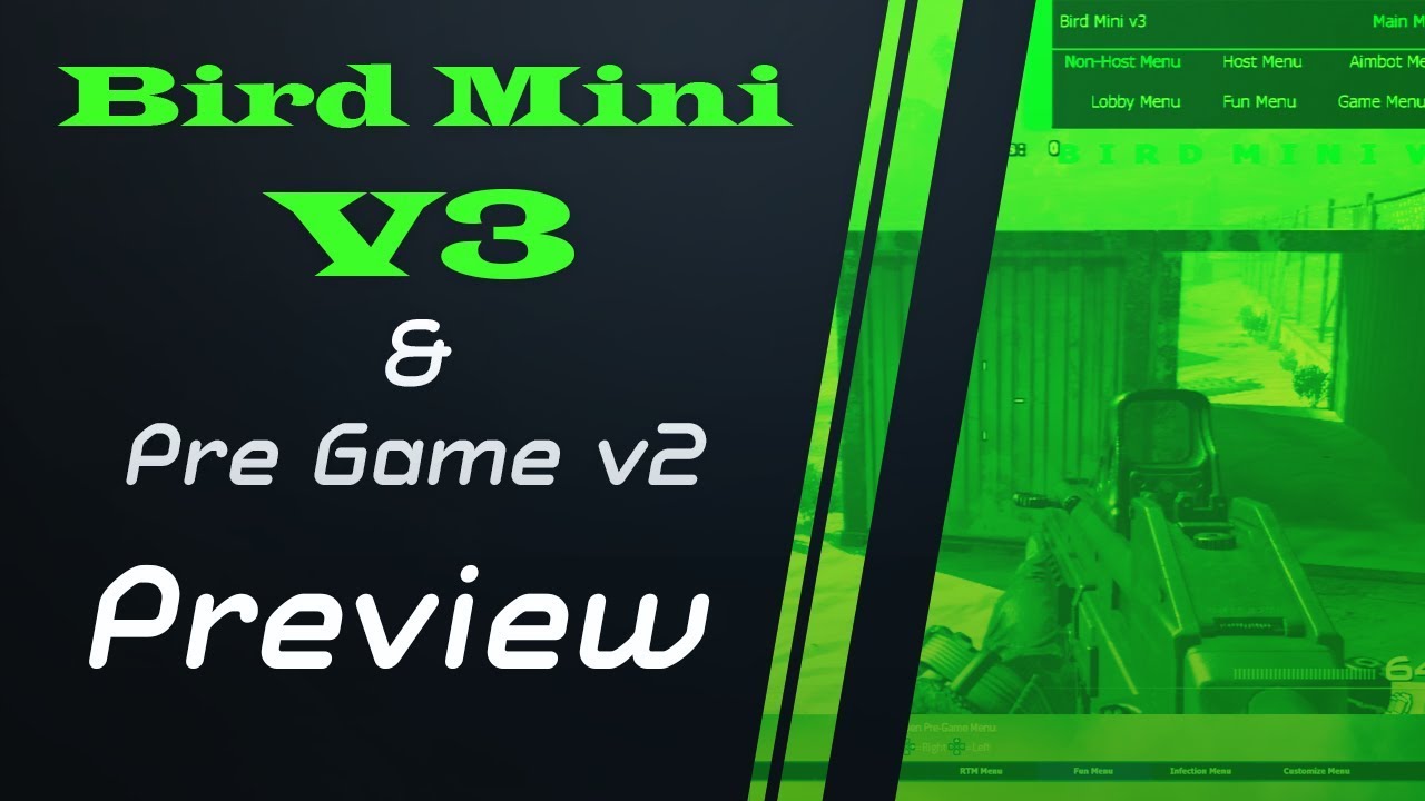 [MW2/1.14] Bird Mini v3 (Preview) + Pre Game Menu v2 (Sneak Preview) No Jailbreak