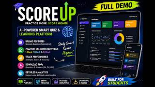 ScoreUp – AI-Powered Smart Quiz & Learning Platform | Demo
