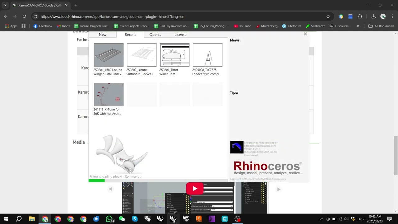 ココロページ KaroroCAM CNC / Gcode / CAM plugin for Rhino 8 | Food4Rhino