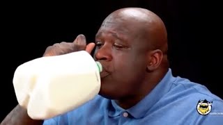 Shaquille O'Neal using normal sized things and being a giant!