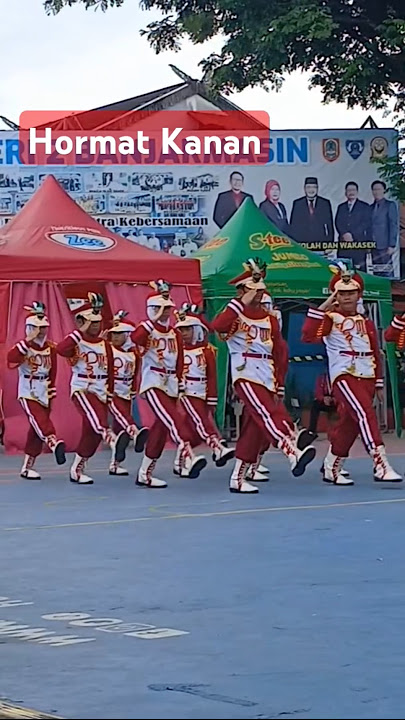 merinding aba-aba baris berbaris hormat kanan bikin terpesona dari juara umum #paskibra #trending