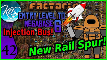 Factorio - Entry Level to Megabase 6: Injection Bus 42 - NORTHBOUND RAILS