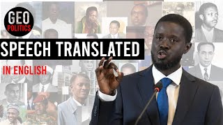 From Prison to Presidency: Bassirou Diomaye Faye's Victory Speech, Translated from French to English