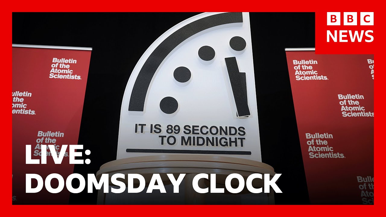 LIVE: Scientists reveal 2026 Symbolic Doomsday Clock | BBC News