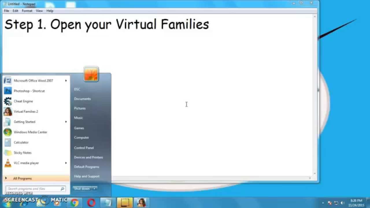 virtual families 2 money cheats without changing the date