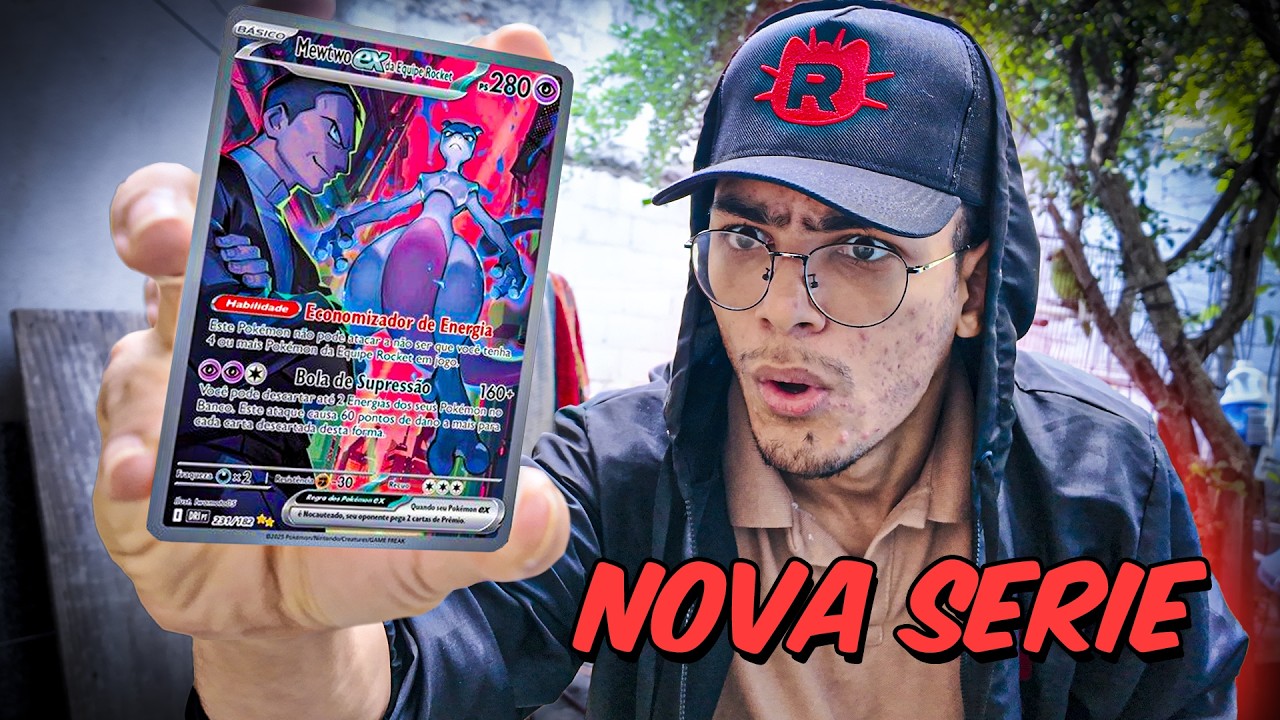 NOVA SERIE!! EM BUSCA da CARTA RARA do MEWTWO da EQUIPE ROCKET
