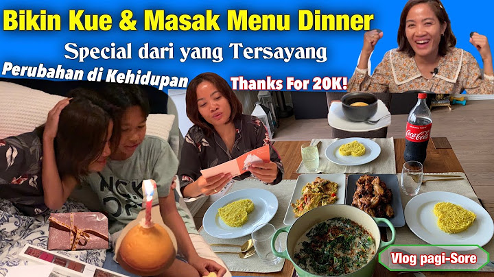 PAGI PAGI BIKIN KUE MASAK SAYUR KALE NASI KUNING MENU SPESIAL BUAT KELUARGA TERSAYANG