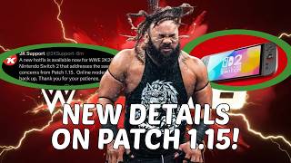 WWE2K26: NEW DETAILS FOUND ABOUT PATCH UPDATE 1.15(NEW HOT FIX OUT NOW FOR NINTENDO SWITCH 2)