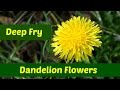 Dandelion Flowers: Three Ways to Deep Fry Dandelion Flowers