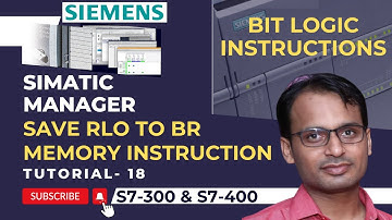 Siemens PLC Training 18 - Save RLO to BR Memory Instruction | Save and BR Memory Instructions