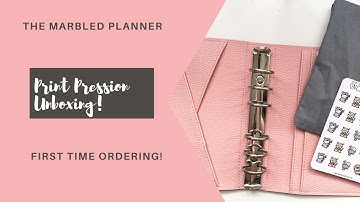 Print Pression Unboxing! | The Marbled Planner
