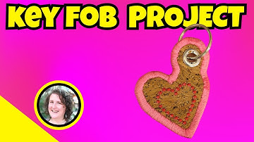 create a Heart cork key fob altair 2 embroidery machine tutorial