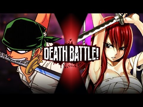 Zoro VS Erza (One Piece VS Fairy Tail) | DEATH BATTLE!