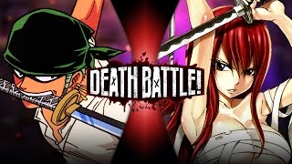 Zoro VS Erza (One Piece VS Fairy Tail) | DEATH BATTLE!