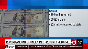 Vermont returned a record $9.9M in unclaimed property last year