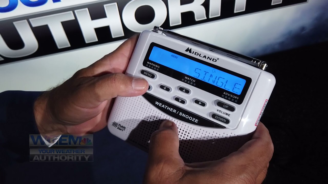 Weather Radio - Programming County and Time (Step 2)
