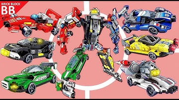 LEGO Combiner Throttlebot ⚡️ Unboxing Speed Build How to make a Robot Transformers 6in1 Sembo 103087