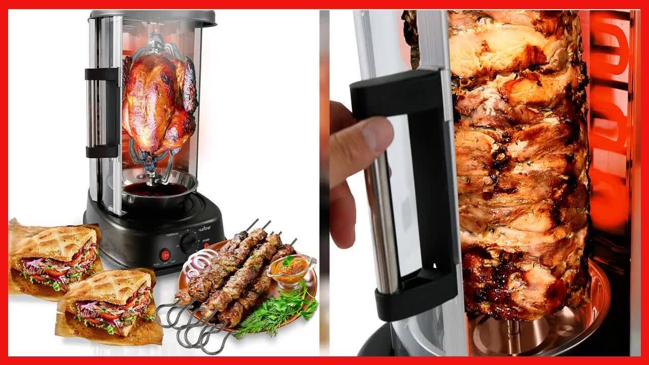 Great product -  NutriChef Countertop Vertical Rotating Oven - Rotisserie Shawarma Machine, Kebob Ma