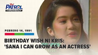 TV Patrol Throwback: 20th birthday ni Kris noong 1991 paano ipinagdiwang?