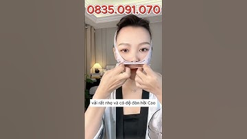 Mặt nạ nâng cơ mặt, giúp kéo căng da, tạo cằm v-line, hạn chế trùng nhão chảy xệ một cách tự nhiên