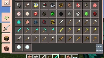 Minecraft PE Mods: Sprint/Crouch And Blood