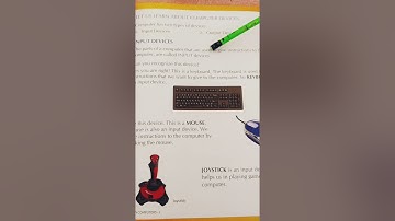 Class 2 computer chapter 4 Input and output devices"