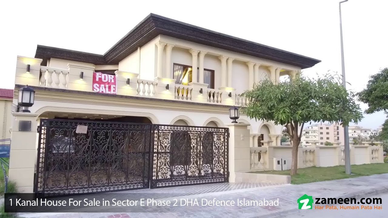 1 KANAL HOUSE FOR SALE IN SECTOR E PHASE 2 DHA ISLAMABAD YouTube