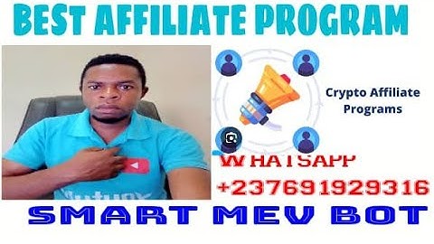 BEST REBATE CRYPTO AFFILIATE MARKETING PROGRAM, SMART MEV BOT AFFILIATE PROGRAM