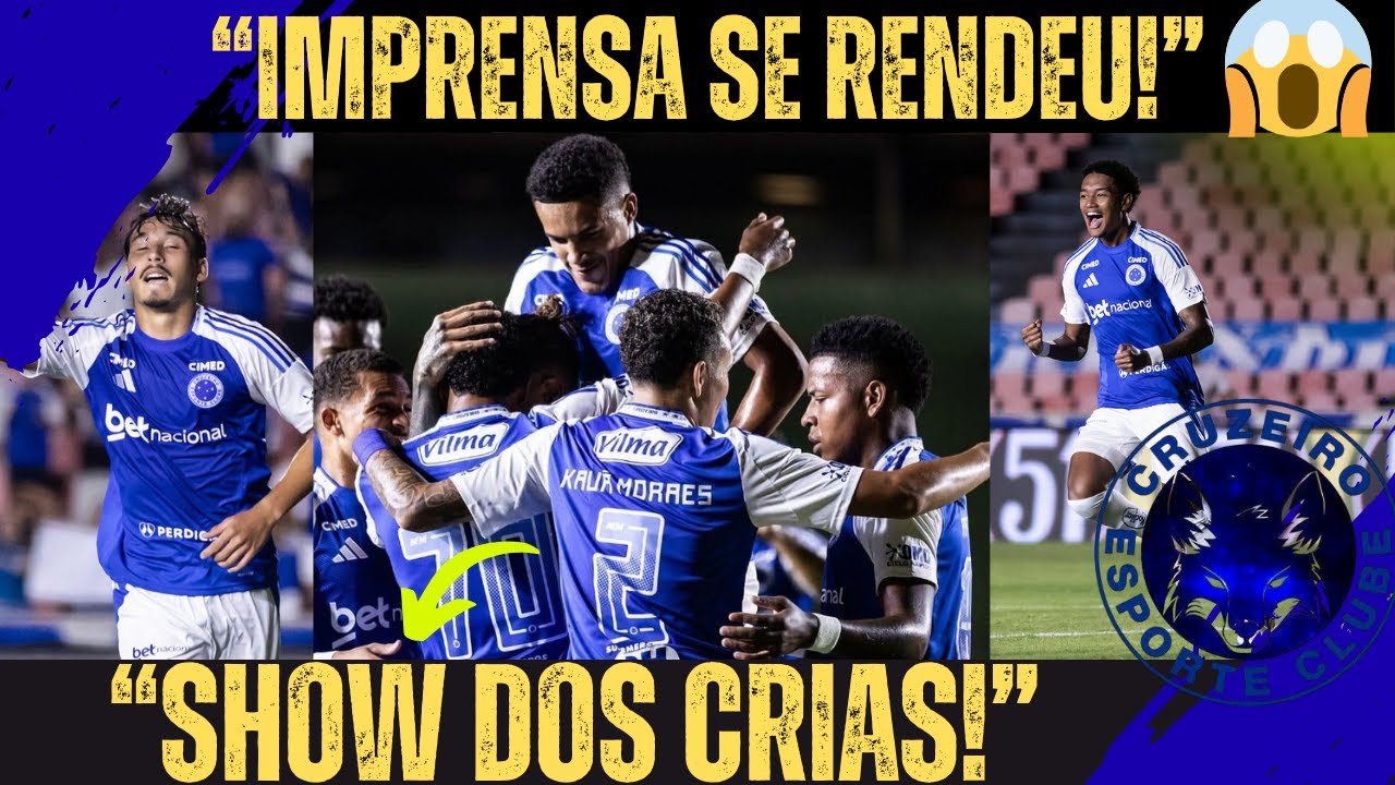 MENINOS DA TOCA!  CRUZEIRO VENCE E IMPRENSA EXALTA A BASE