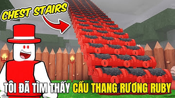Tôi Đã Tìm Thấy Cầu Thang Rương Ruby Trong Roblox 99 Nights In The Forest!!