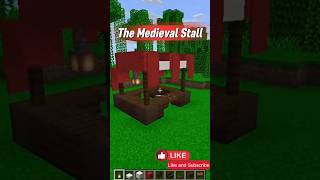 How To Build An Easy Medieval Stall That You Should Add To Your Minecraft base! #minecraft #shorts