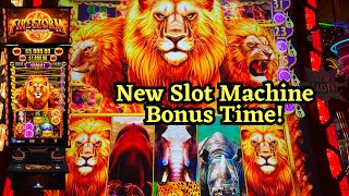 Fire storm Lion New Slot Machine by Aruze Gaming: MEGA WIN! screenshot 3