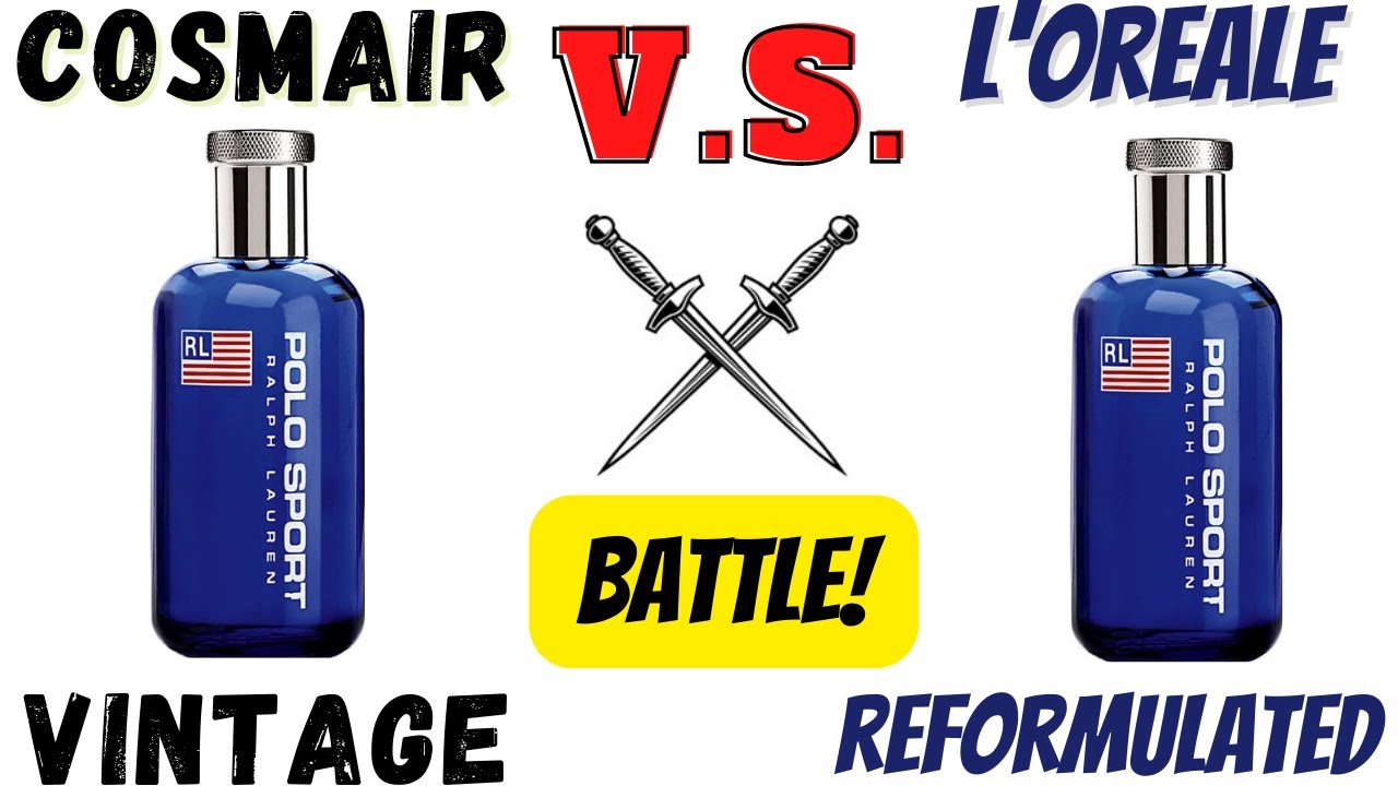 WHAT'S THE DIFFERENCE: Ralph Lauren POLO SPORT  VINTAGE COSMAIR vs  Reformulated L'OREALE! Who WINS? 