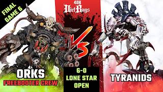 ORKS 6-0 Final Game 6 vs Tyranids Battle Report! | Competitive | Warhammer 40k #40k
