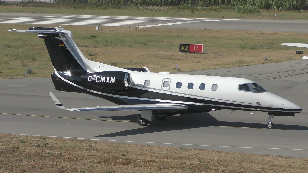 Embraer EMB505 Phenom 300 | Air Hamburg | D-CMXM | Taking-off from Cannes [4K]